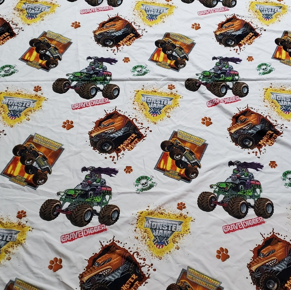 Authentic Vintage Monster Jam Twin Sheet